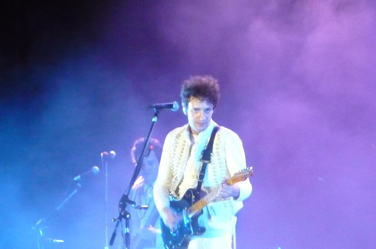 Gustavo Cerati cantando en vivo.